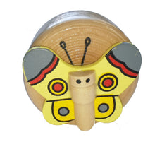 Drevené strúhadlo na ceruzky motýlik