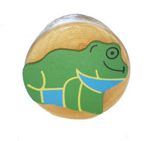 Drevené strúhadlo na ceruzky žabka