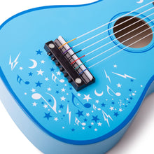Drevená gitara Star modrá 2
