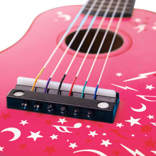 Drevená gitara Star ružová 7