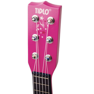 Drevená gitara Star ružová 8