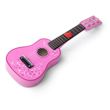 Drevená gitara Star ružová 2