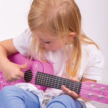 Drevená gitara Star ružová 5