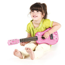 Drevená gitara Star ružová 4