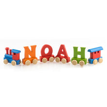 Farebné písmená vláčik pre deti