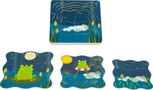 Drevené puzzle kráľovská žabka